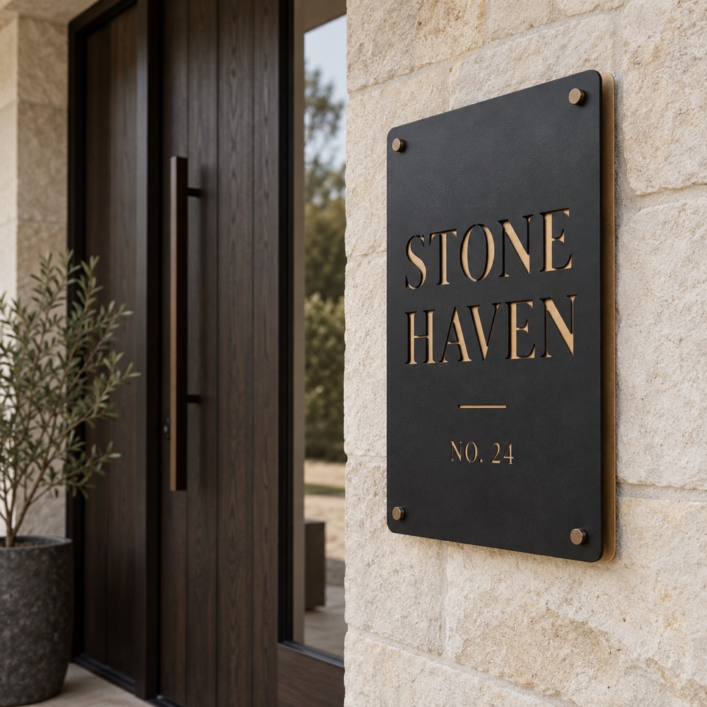 Metal sign concept